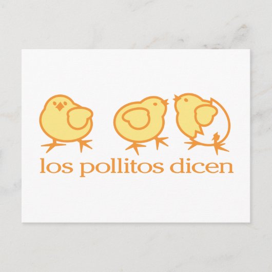 Briefkaart van Los Pollitos Dicen (Voorkant)