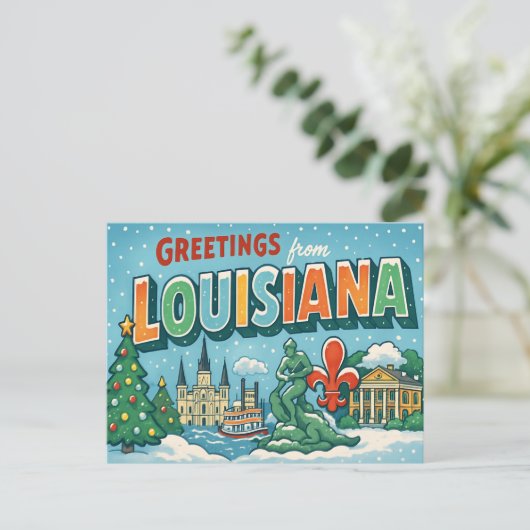 BRIEFKAART VAN LOUISIANA (Staand voorkant)