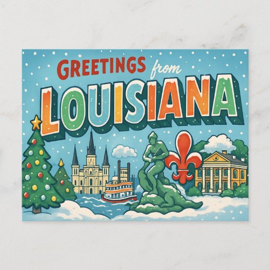 BRIEFKAART VAN LOUISIANA (Voorkant)