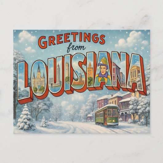 BRIEFKAART VAN LOUISIANA (Voorkant)