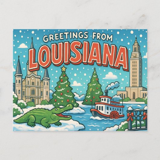BRIEFKAART VAN LOUISIANA (Voorkant)