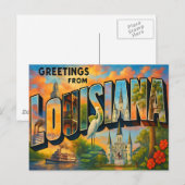 BRIEFKAART VAN LOUISIANA (Voorkant / Achterkant)