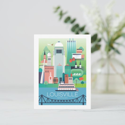 Briefkaart van Louisville (Staand voorkant)