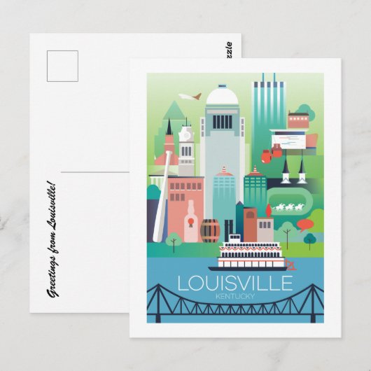 Briefkaart van Louisville (Voorkant / Achterkant)