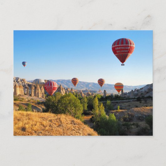 Briefkaart van luchtballonnen (Voorkant)