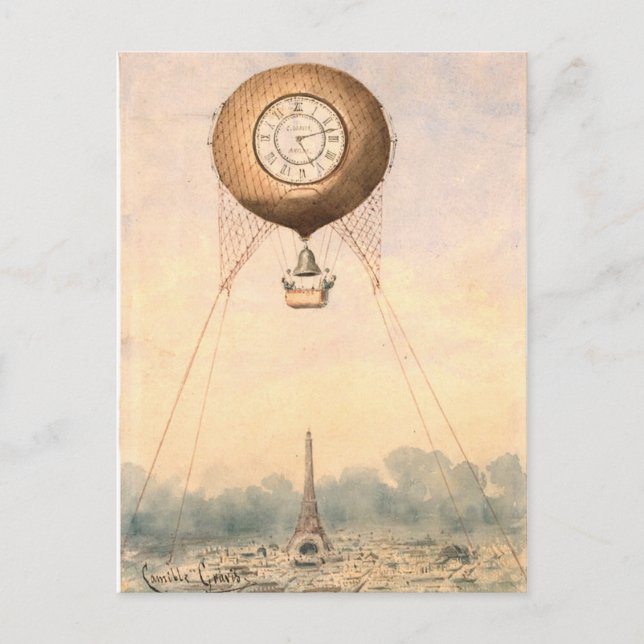 Briefkaart van  luchtballonnen (Voorkant)