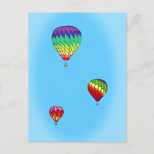 Briefkaart van luchtballonvaarders (Voorkant)