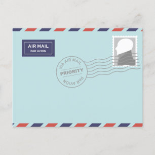 Briefkaart van luchtpost