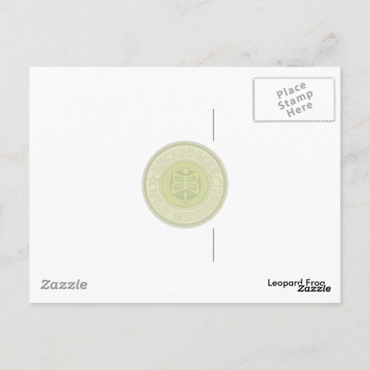 Briefkaart van luipkikker (Achterkant)