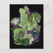 Briefkaart van Luna Moth Fairy Horse (Voorkant)