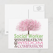 Briefkaart van maatschappelijk werkers (Voorkant / Achterkant)