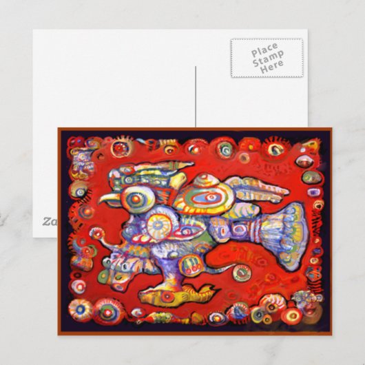 Briefkaart van Magic Bird door Ale (Voorkant / Achterkant)