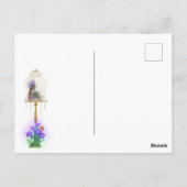 Briefkaart van magische vogelsoorten en kooiplante (Achterkant)