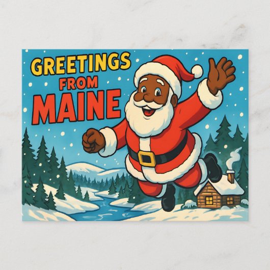 BRIEFKAART VAN MAINE (Voorkant)