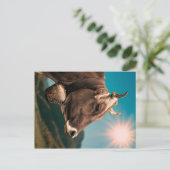 Briefkaart van Majestic Koeien (Staand voorkant)