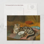 Briefkaart van Mama Cat & Pup: "The Unexpected Gue (Voorkant / Achterkant)