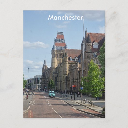 Briefkaart van Manchester University (Voorkant)