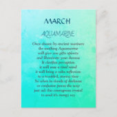 Briefkaart van marathstone Aquamarine-ontwerp (Voorkant)