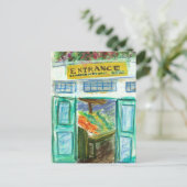 Briefkaart van marktintroductie (Pike Place Market (Staand voorkant)