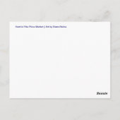 Briefkaart van marktintroductie (Pike Place Market (Achterkant)