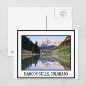 briefkaart van maroon bells (Voorkant / Achterkant)