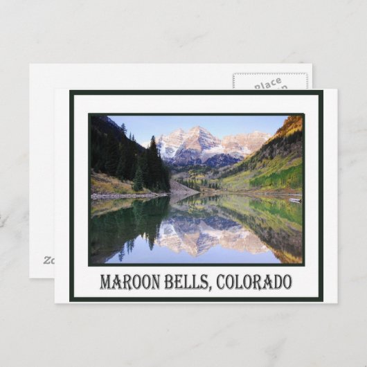 briefkaart van maroon bells (Voorkant / Achterkant)