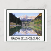 briefkaart van maroon bells (Voorkant)