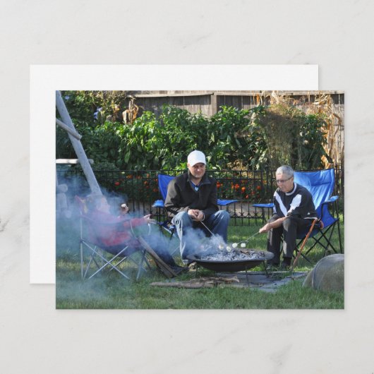 Briefkaart van Marshmellow Roast (Voorkant / Achterkant)