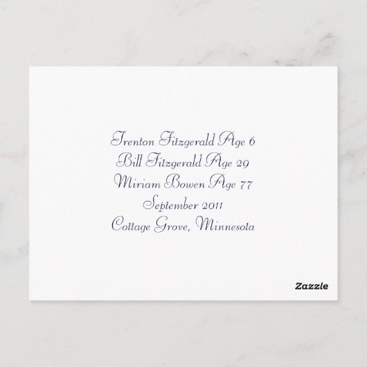 Briefkaart van Marshmellow Roast (Achterkant)