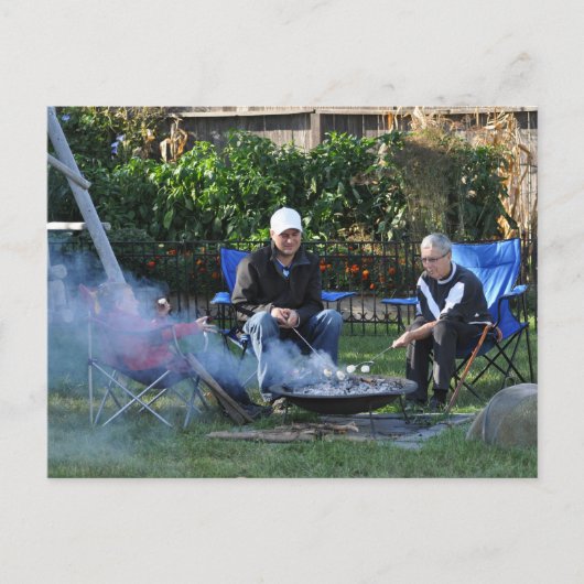 Briefkaart van Marshmellow Roast (Voorkant)