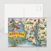 Briefkaart van Maryland (Voorkant / Achterkant)