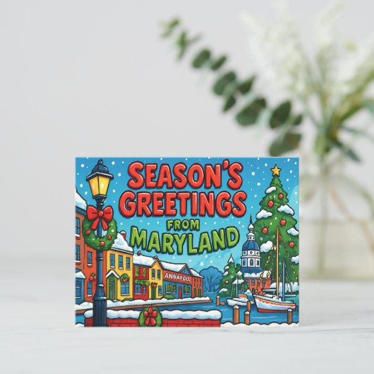 BRIEFKAART VAN MARYLAND (Staand voorkant)