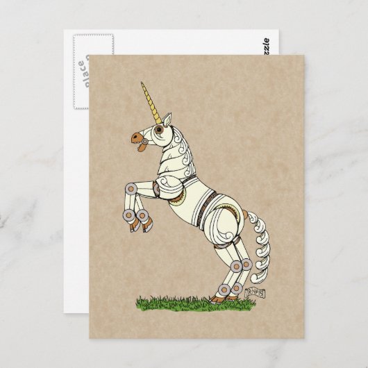 Briefkaart van mechanische eenheden (Voorkant / Achterkant)