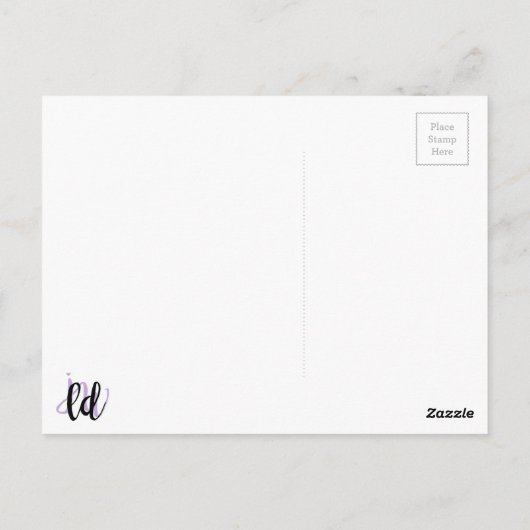 Briefkaart van melk en koekjes (Achterkant)