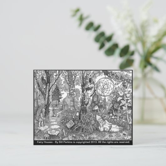 Briefkaart van melkdehuizen (Staand voorkant)