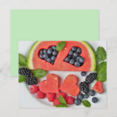 briefkaart van meloen en bessen (Voorkant / Achterkant)