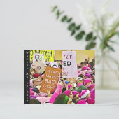 Briefkaart van Memorabilia voor vrouwenmars (Staand voorkant)