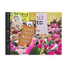 Briefkaart van Memorabilia voor vrouwenmars