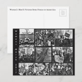 Briefkaart van Memorabilia voor vrouwenmars (Voorkant / Achterkant)