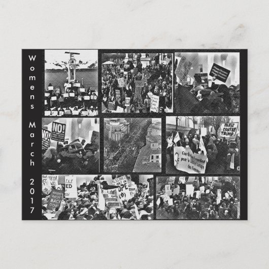 Briefkaart van Memorabilia voor vrouwenmars (Voorkant)