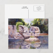 Briefkaart van meren en streams (Voorkant / Achterkant)