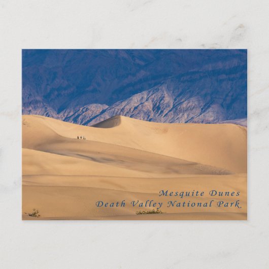 Briefkaart van Mesvrij Dunes Death Valley National (Voorkant)
