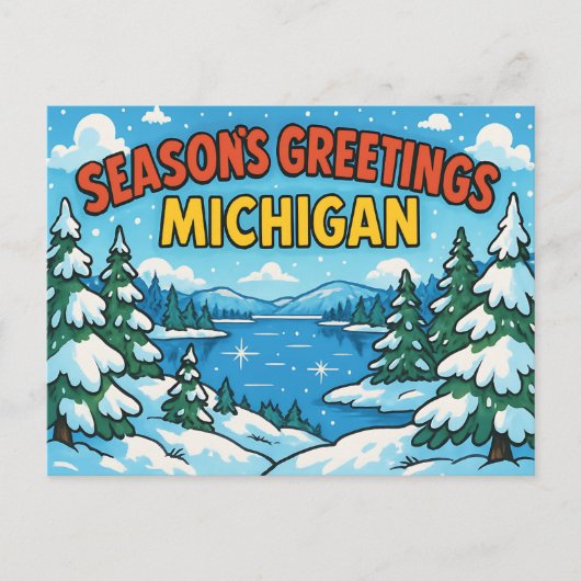 BRIEFKAART VAN MICHIGAN (Voorkant)