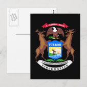 Briefkaart van Michigan (Voorkant / Achterkant)