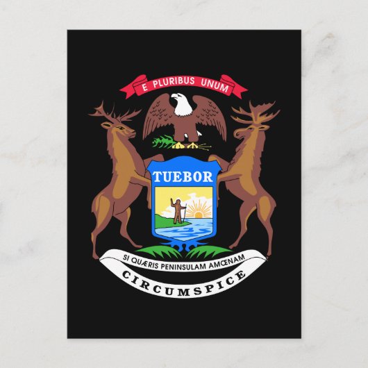 Briefkaart van Michigan (Voorkant)