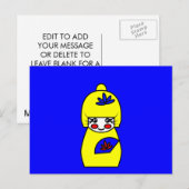 Briefkaart van Mimi (Kokeshi Doll) (Voorkant / Achterkant)