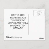 Briefkaart van Mimi (Kokeshi Doll) (Achterkant)