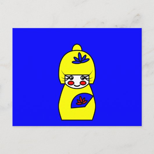 Briefkaart van Mimi (Kokeshi Doll) (Voorkant)