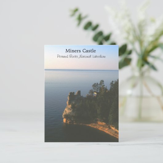 Briefkaart van Miners Castle (Staand voorkant)