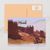 Briefkaart van Moab Utah (Voorkant / Achterkant)